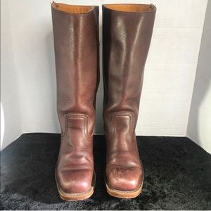 EUC FRYE CAMPUS DARK BROWN BOOTS 77050
